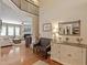 Bright and airy foyer featuring hardwood floors and an open floorplan at 1413 Lily Creek Dr, Cary, NC 27518