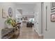 Open-concept home with a welcoming foyer that flows into the living room and dining area at 186 Ross Dr, Pittsboro, NC 27312