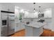 Updated kitchen showcasing granite countertops, stainless steel appliances, and ample storage space at 2609 Elmhurst Cir, Raleigh, NC 27610