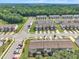 A high angle view of the community highlighting the layout and convenient street parking at 287 White Oak Ridge Dr, Garner, NC 27529