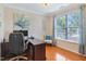 Home office with desk, chair, and window offering a view of the outdoors at 3058 Hyco Lake Ct, Fuquay Varina, NC 27526
