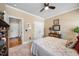 Bedroom with carpet, neutral paint, ceiling fan and natural light at 4229 Cats Paw Ct, Wake Forest, NC 27587