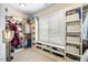 Walk-in closet with ample shelving, and custom storage at 4229 Cats Paw Ct, Wake Forest, NC 27587