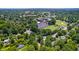 Neighborhood aerial shot showcasing proximity to sports facilities and surrounding educational buildings at 503 Tarleton Ave, Burlington, NC 27215
