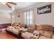 Comfortable living room with hardwood floors, cozy seating, and decor at 506 Currin St, Durham, NC 27703