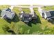 Birds eye view of house highlighting backyard, landscaping, and neighborhood layout at 543 Allessandra Dr, Clayton, NC 27527