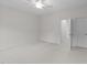 Spacious bedroom features a ceiling fan, neutral decor and plush carpeting at 543 Allessandra Dr, Clayton, NC 27527