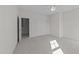 This neutral bedroom features carpet, a ceiling fan and access to closets at 543 Allessandra Dr, Clayton, NC 27527