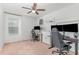 Home office features two desks, dual monitors, and comfortable seating at 543 Callandale Ln, Durham, NC 27703