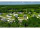 Bird's eye view of a modern neighborhood with well-maintained green spaces and attractive homes in a planned community at 8341 Running Fern Way, Willow Springs, NC 27592