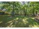 Secluded backyard with a playhouse at 8412 Old Deer Trl, Raleigh, NC 27615