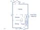 Schematic first floor plan showing layout including Gathering room, kitchen, dining and foyer dimensions at 1006 Whistler St, Durham, NC 27713
