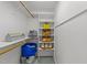 Organized walk-in closet features ample shelving and storage for handbags and other belongings at 1105 Tazwell Pl, Raleigh, NC 27612
