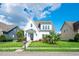 Inviting two-story home features a well-kept lawn and landscaping, with a clear view of the facade at 1109 Hemby Ridge Ln, Morrisville, NC 27560