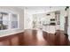 Open floor plan shows kitchen with modern appliances and adjacent dining area at 1109 Hemby Ridge Ln, Morrisville, NC 27560