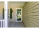 Close up of the front door and the address number of the home on a sunny day at 112 Avent Pines Ln, Holly Springs, NC 27540