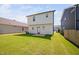 Exterior backyard view showcasing a lush lawn and patio, perfect for enjoying outdoor living at 147 Sunfish St, Smithfield, NC 27577
