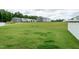 View of new construction homes set against a grassy lawn, creating a Gathering friendly environment at 1476 Burgundy Bluff Ln, Zebulon, NC 27597