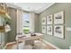 Cozy office with modern decor, a white desk, and natural light at 160 Serene Xing, Fuquay Varina, NC 27526