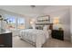 Inviting bedroom with large windows, and comfortable furnishings providing relaxation at 21 Whistling Way # 17, Lillington, NC 27546