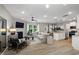 Spacious living room with fireplace and hardwood floors at 2301 Edenberry Ln, Fuquay Varina, NC 27526