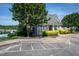 Community clubhouse with ample parking and bike racks at 2725 Gross Ave, Wake Forest, NC 27587