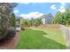 Beautifully maintained backyard with a well-manicured lawn and privacy fence at 2941 Grandview Heights Lane Ln, Raleigh, NC 27614