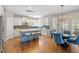 Modern kitchen with a center island, pendant lighting, and stainless steel appliances at 2941 Grandview Heights Lane Ln, Raleigh, NC 27614