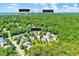 An aerial view pinpoints the property address in relation to roads, campus, and neighborhood amenities at 3217 Enchanting Way, Raleigh, NC 27616