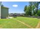 Large backyard with privacy fence, mature trees, and plenty of room at 3504 Regent Pines Dr, New Hill, NC 27562