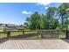 Large deck providing peaceful views at 3504 Regent Pines Dr, New Hill, NC 27562