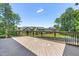 Spacious deck overlooking backyard and mature trees at 3504 Regent Pines Dr, New Hill, NC 27562