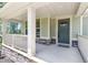 Welcoming front porch showcasing a stylish entrance and ample space for relaxation and decor at 3504 Regent Pines Dr, New Hill, NC 27562