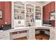 Spacious home office with custom cabinets and a large work area at 3606 Dairy Pond Pl, Durham, NC 27705