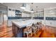 Gourmet kitchen with large center island and seating, state-of-the-art appliances at 4412 Pamlico Dr, Raleigh, NC 27609