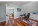 Open office with hardwoord floors and plenty of natural light at 4412 Pamlico Dr, Raleigh, NC 27609