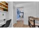 Bright kitchen with a built-in desk area, breakfast bar, and easy access to the living spaces at 4600 Townesbury Ln, Raleigh, NC 27612