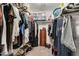 Walk-in closet with shelves, rods, and plenty of storage space at 5320 Middleton Rd, Durham, NC 27713