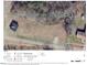Aerial view of a property with a structure, outlining property lines and nearby road access at 5934 Boston Rd, Roxboro, NC 27574