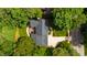 An aerial view of a stunning home with a lush, green yard surrounded by mature trees at 7620 Rainwater Rd, Raleigh, NC 27615