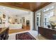 View from the sunroom towards the living room of this home at 7620 Rainwater Rd, Raleigh, NC 27615