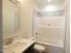 Bathroom featuring a sleek vanity, tiled shower, and modern fixtures at 776 Shadetree Rd, Benson, NC 27504