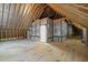 Unfinished attic space, offering potential for expansion or storage at 815 Laurelwood Dr, Durham, NC 27705