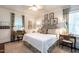Cozy bedroom featuring a comfortable bed, stylish decor, and ample natural light, creating a serene retreat at 815 Marlowe Rd # 10, Raleigh, NC 27609