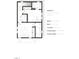 Second floor floor plan featuring two bedrooms, two bathrooms, and a convenient laundry room at 1017 N Buchanan Blvd # C, Durham, NC 27701
