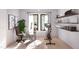 Comfortable home office setup with desk, chair, and shelves, designed for efficient remote work at 1017 N Buchanan Blvd # C, Durham, NC 27701