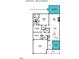 Detailed floor plan showcasing the layout of a home including the kitchen, bedrooms, and garage at 1025 Quindell Dr, Holly Springs, NC 27540