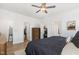 Spacious main bedroom with walk-in closet and ensuite bathroom, perfect for a relaxing and private retreat at 1025 Quindell Dr, Holly Springs, NC 27540