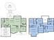 Detailed floorplan showcasing the layout, dimensions, and room names at 10513 Cardington Ln, Raleigh, NC 27614