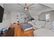 Spacious living room with a large sectional sofa and built in bookcase at 10513 Cardington Ln, Raleigh, NC 27614